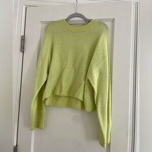 & Other Stories Light Green Crew Neck Sweater